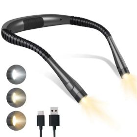 Hanging Neck Reading Light (Color: black)